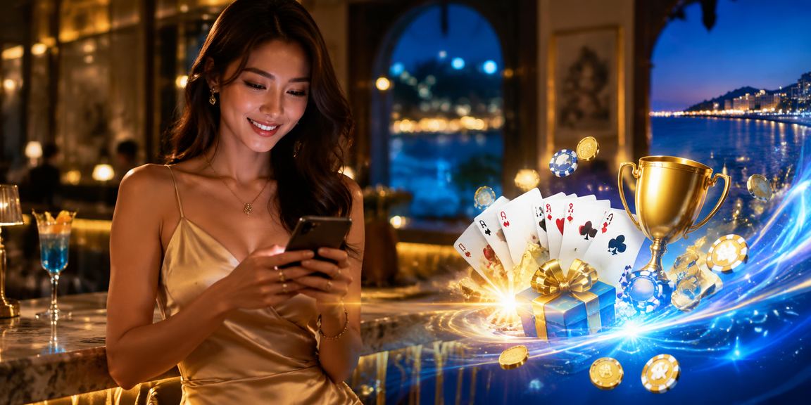Permainan kad rummy bergaya Melayu di Pulau Pinang dengan meja permainan